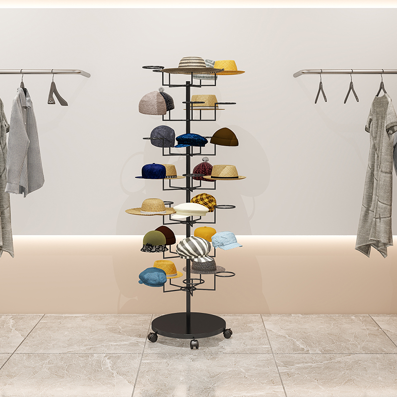 Baby Clothing Display - #Hat display rackFloor-to-ceiling women's clothing children's