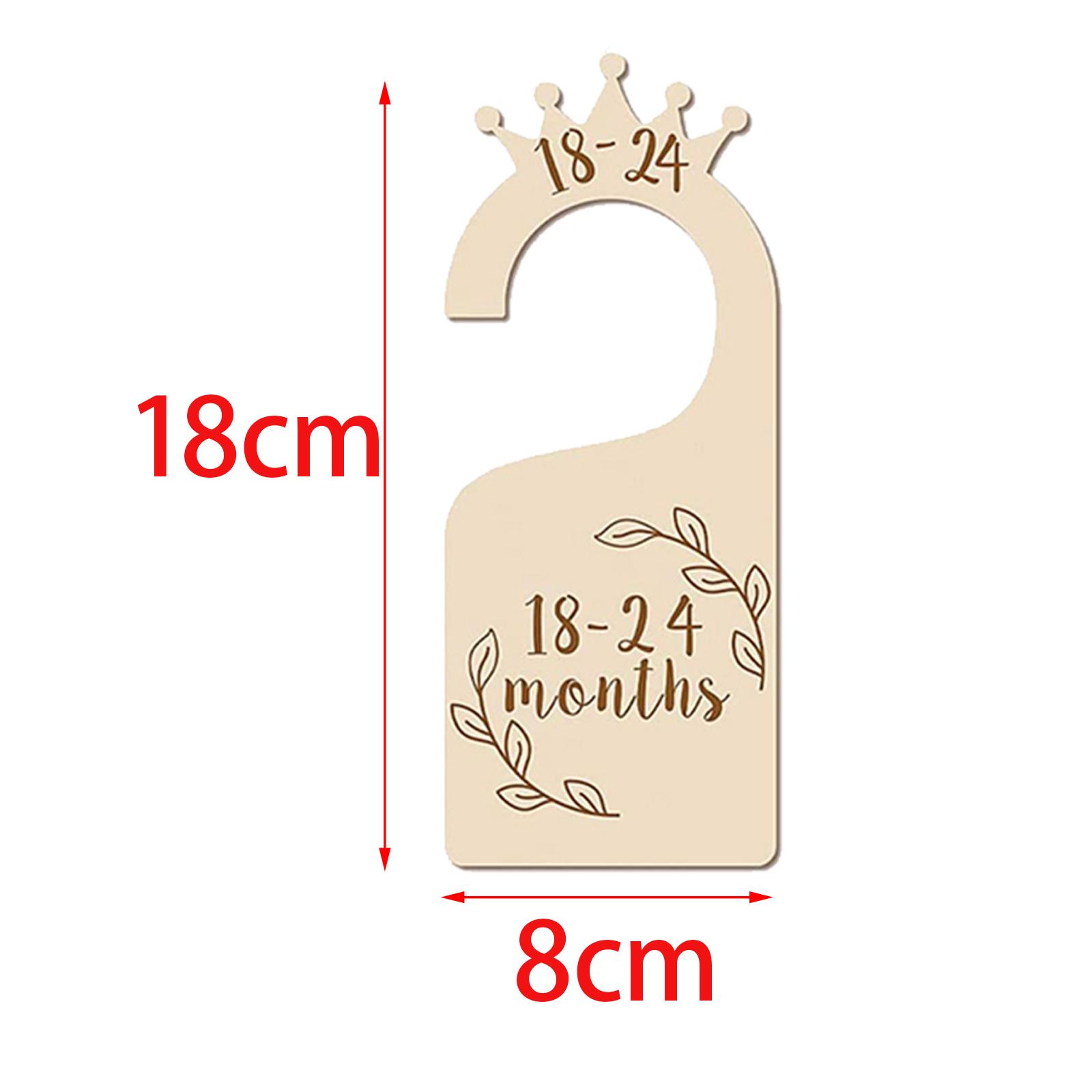 Baby Clothing Hanger Dividers - Baby Closet Dividers Wooden Wardrobe Organizer