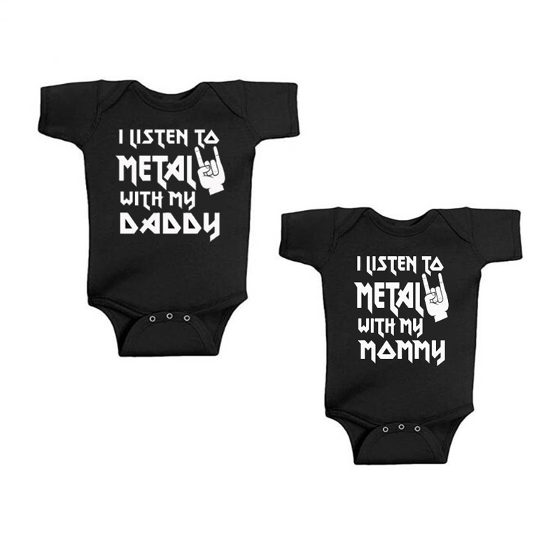 Baby Clothing Deals - I Listen to Metal with My