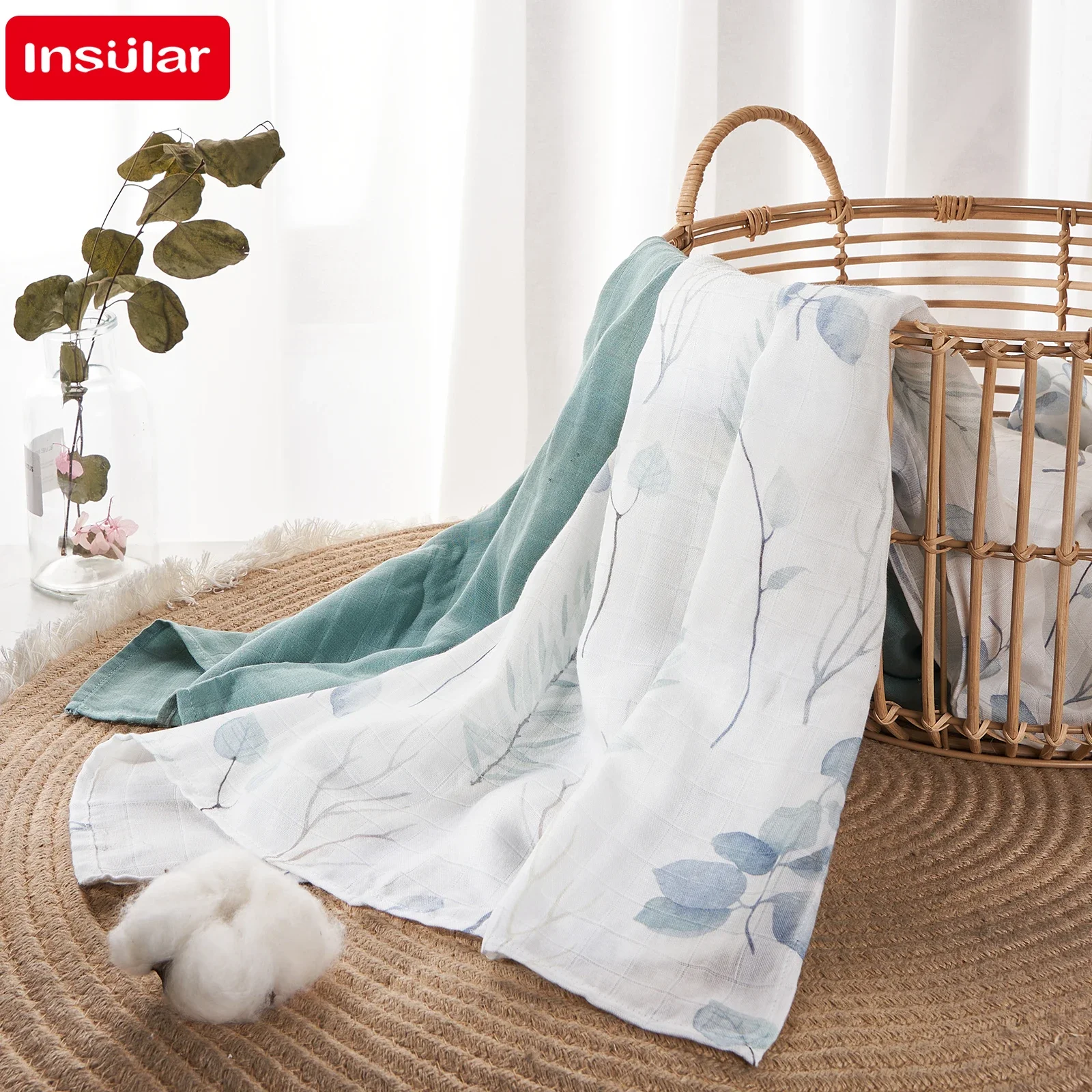 Muslin Swaddle Wrap - Muslin Blanket Cotton Baby Swaddles Blanket