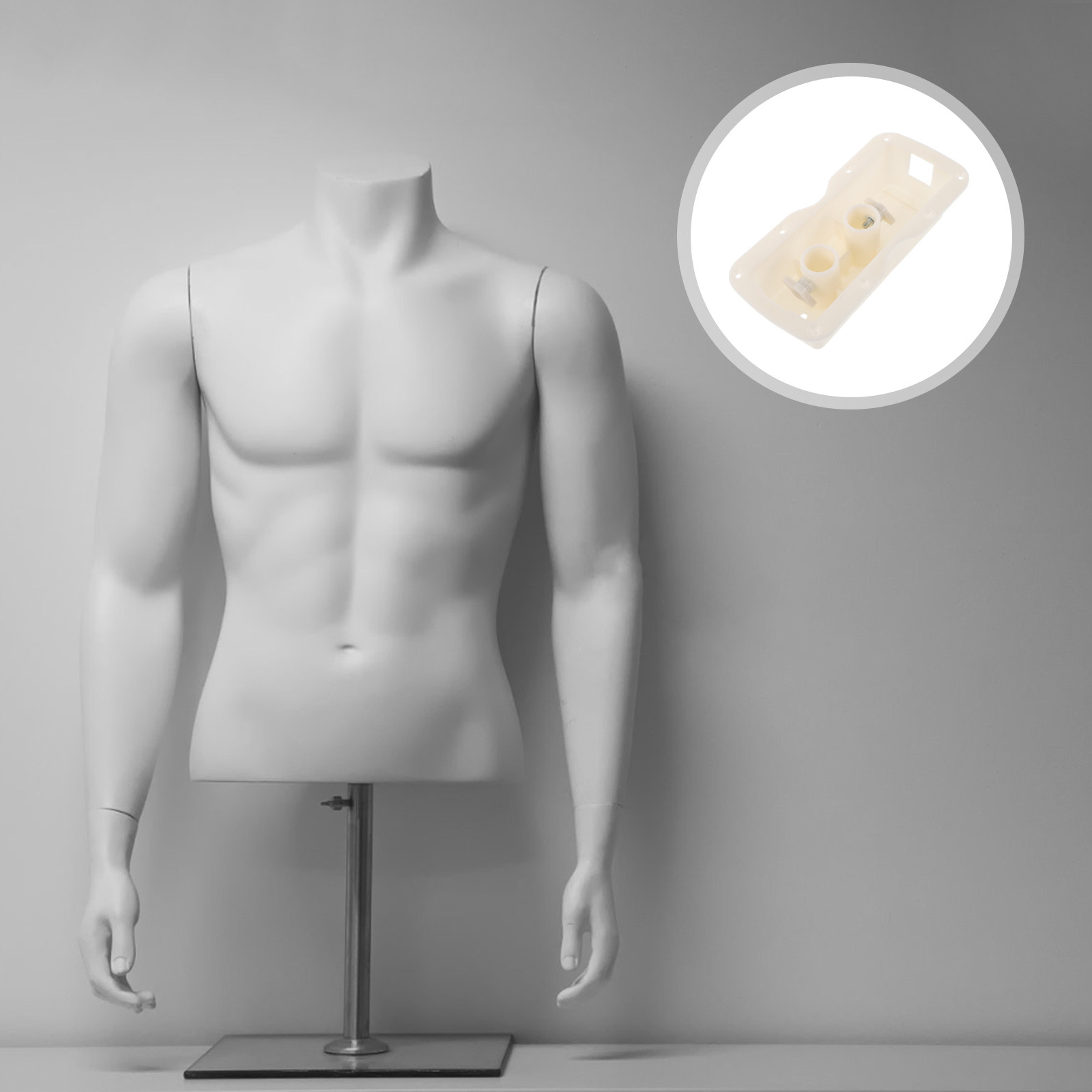 Baby Clothing Display - Mannequin Pole Stand Base Replacement Plastic