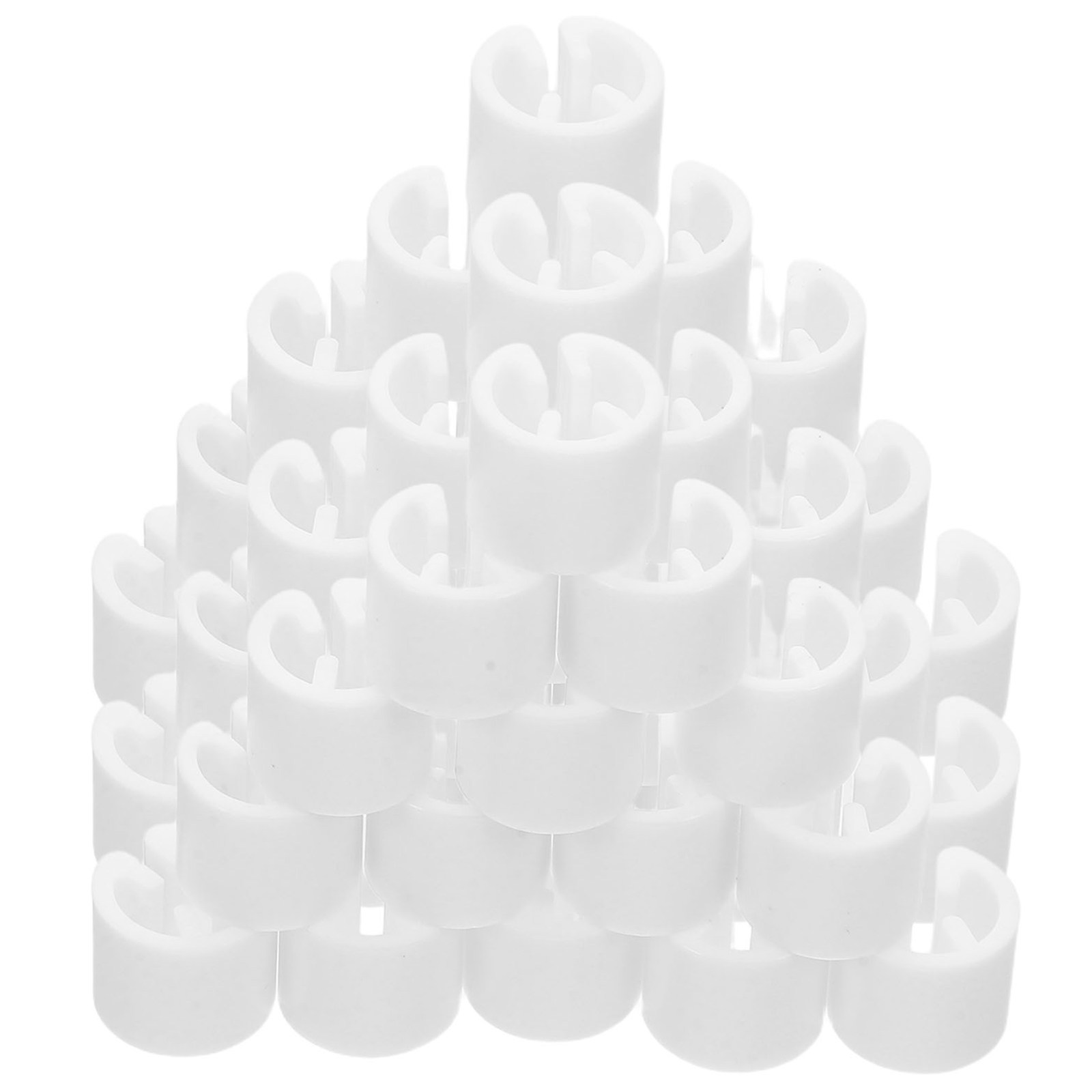 Baby Clothing Hanger Dividers - 100Pcs White Plastic Clothing Size Tags