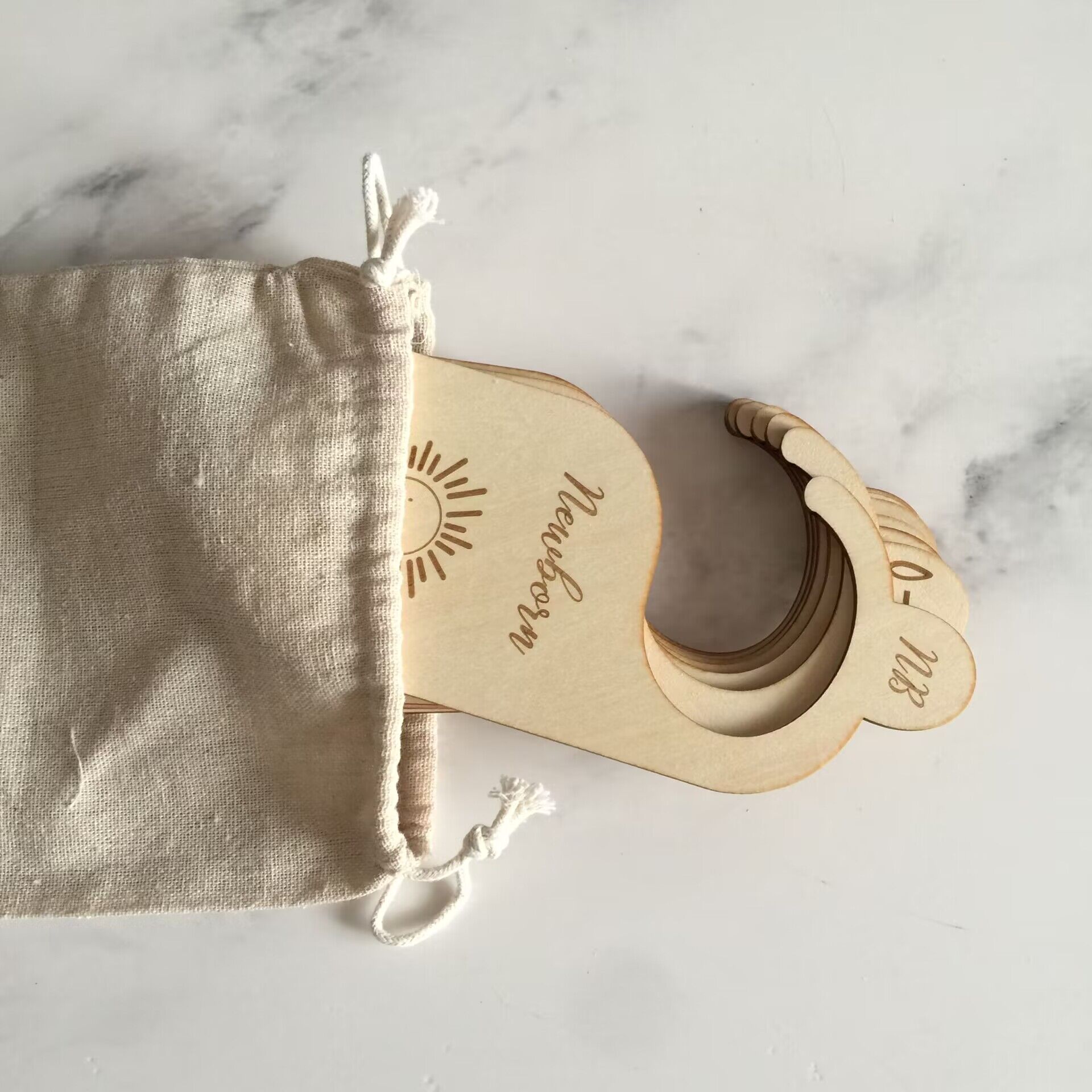 Wooden Baby Closet Size Divide - Baby Clothing Hanger Dividers review and price