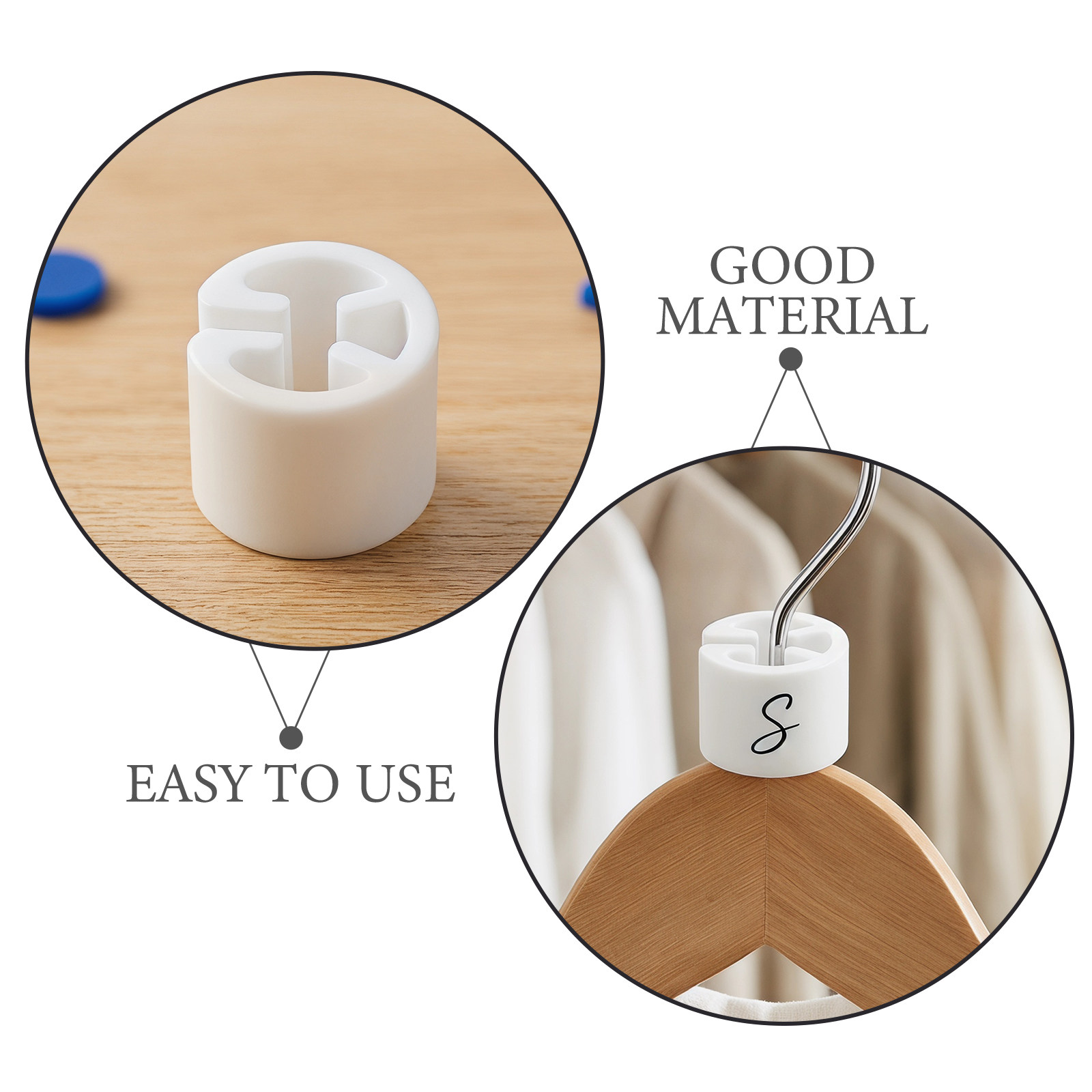 100Pcs Plastic Clothes Size Ri - Baby Clothing Hanger Dividers review and price