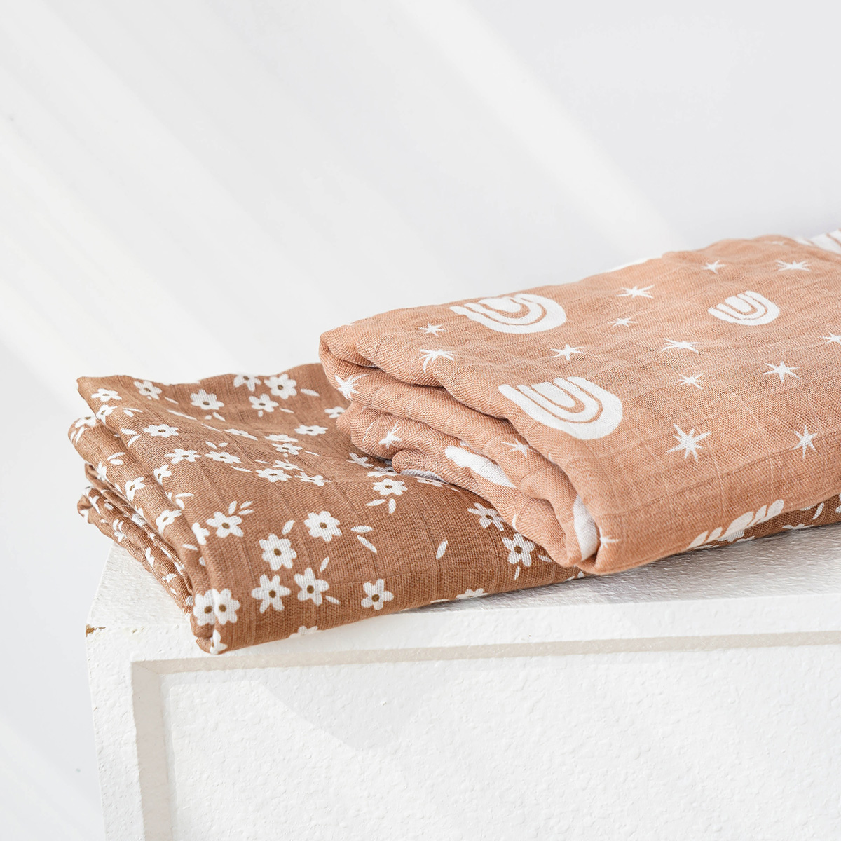 120x110cm 2 Layers Baby Muslin - Muslin Swaddle Wrap review and price